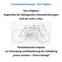 Symbolbild für die Aktion "Mit dem Rad fahren - Schoepfung bewahren"